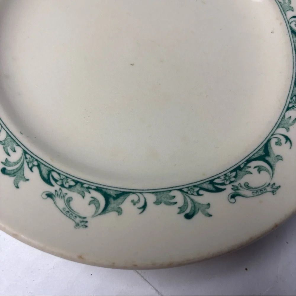 Vintage Mayer Curtis China Side Plate 7” Diameter Beige Green Decorative Serving